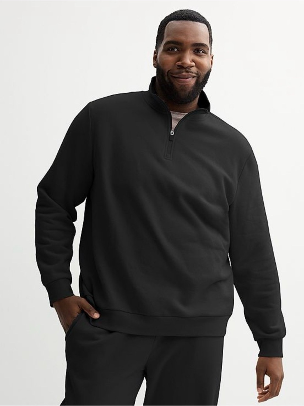 tek gear Black Half-Zip Men's Sweater